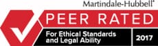 Martindale-Hubbell | Peer Rated For Ethical Standards And Legal Ability | 2017